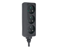 HAMA Listwa zasilająca Standard 3GN, 1,5M bez włącznika - 1416384 - zdjęcie 2